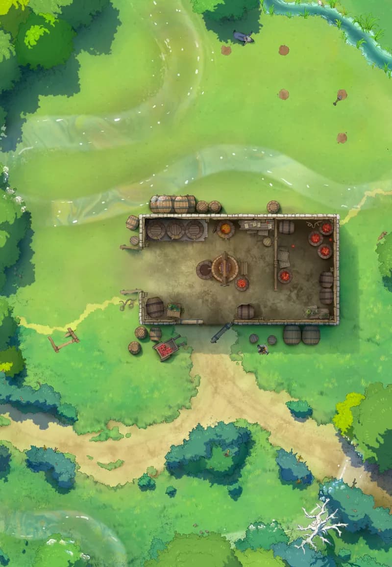 Ages of the Vale: Apple Press map, Indoors Giant Snail variant thumbnail
