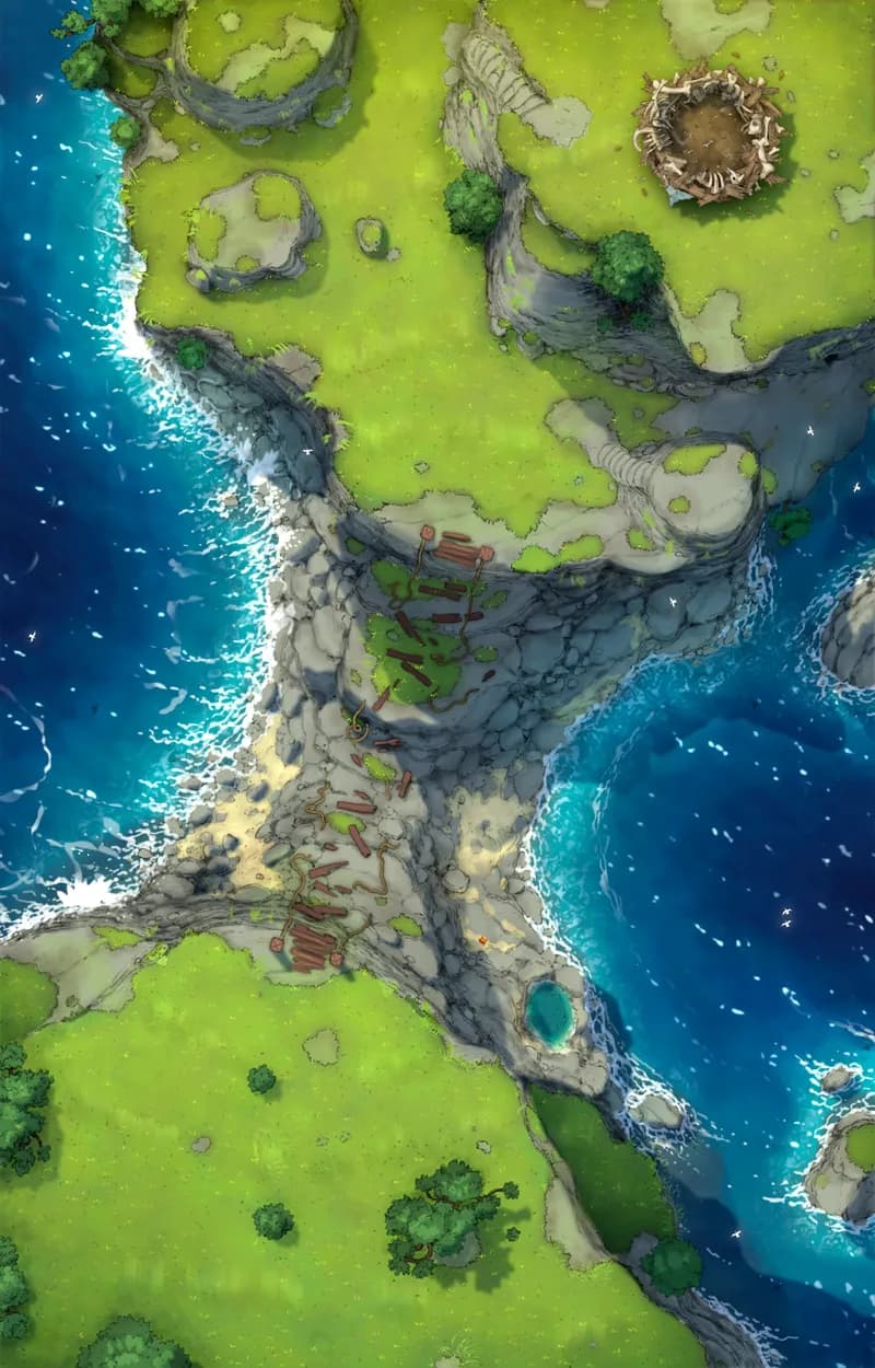 Ropebridge Chasm map, Griffon Nest variant thumbnail