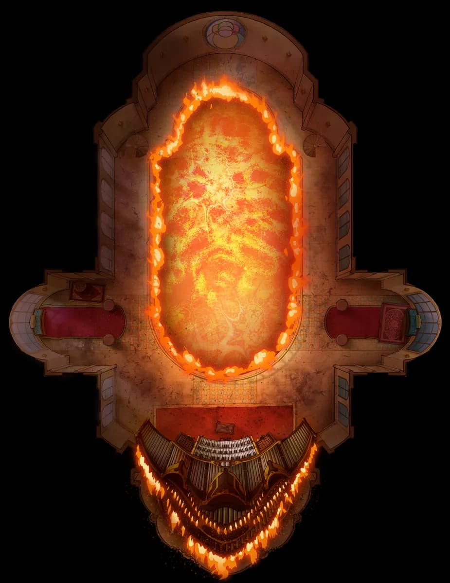 Solar Cathedral map, Hellgate Top Floor variant thumbnail