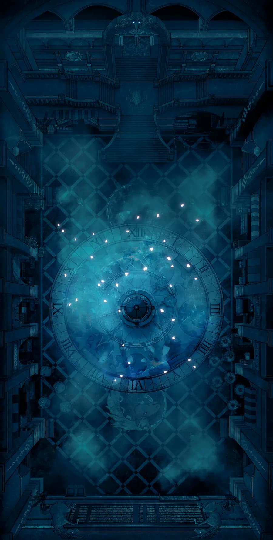 Train Station Concourse map, Haunted variant