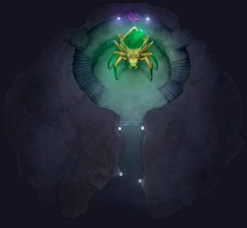 Drow Manor map, Jade Spider Front Entrance variant