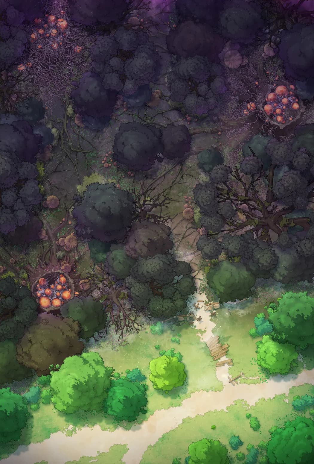 Dark Woods Edge map, Eggs Day variant thumbnail
