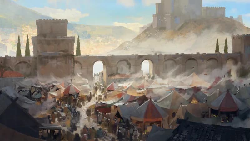 City Marketplace map, No Rooftops Day Crowd variant