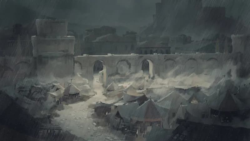 City Marketplace map, Rain variant