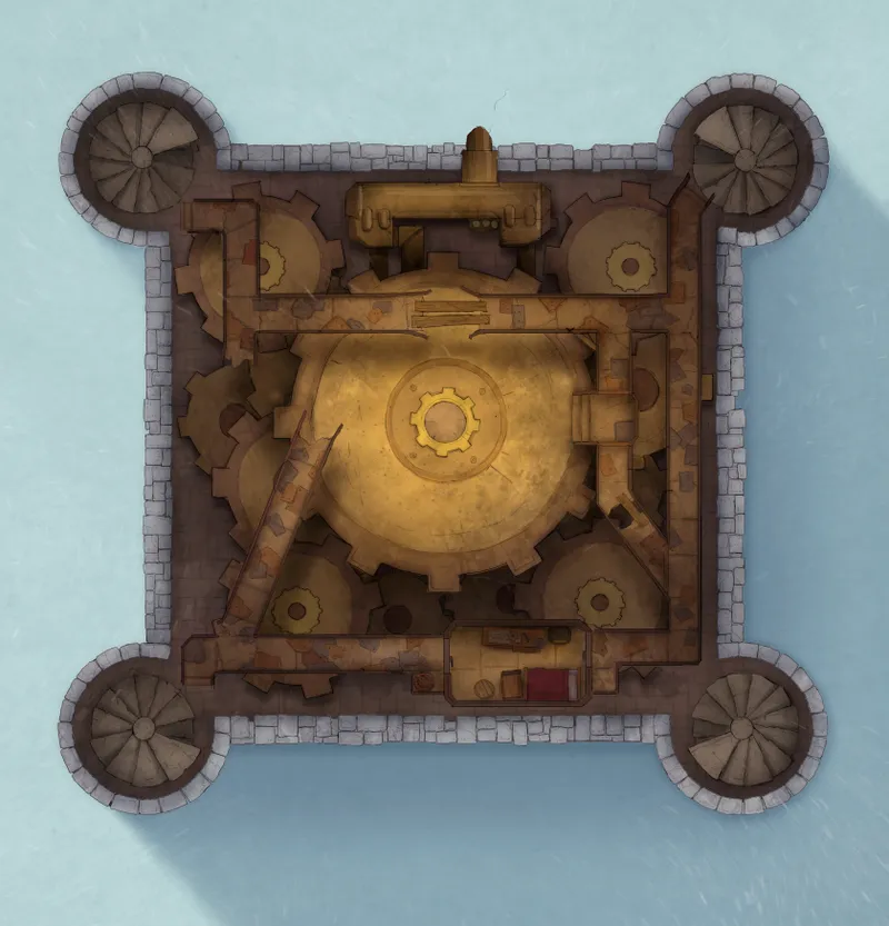 Grounded Castle map, Engine Room Day Snow variant thumbnail