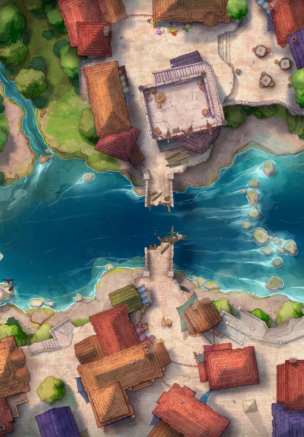 Bridge Town map, Bridge Broken Construction Day variant thumbnail