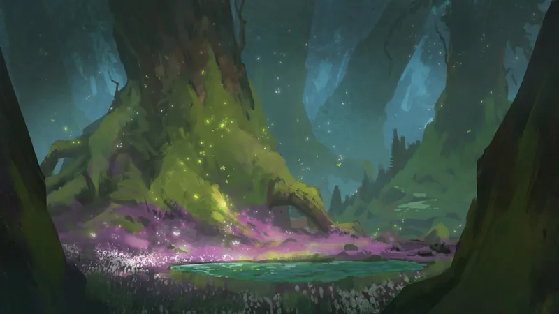 Overgrown Magic Forest map, Spring Natural variant