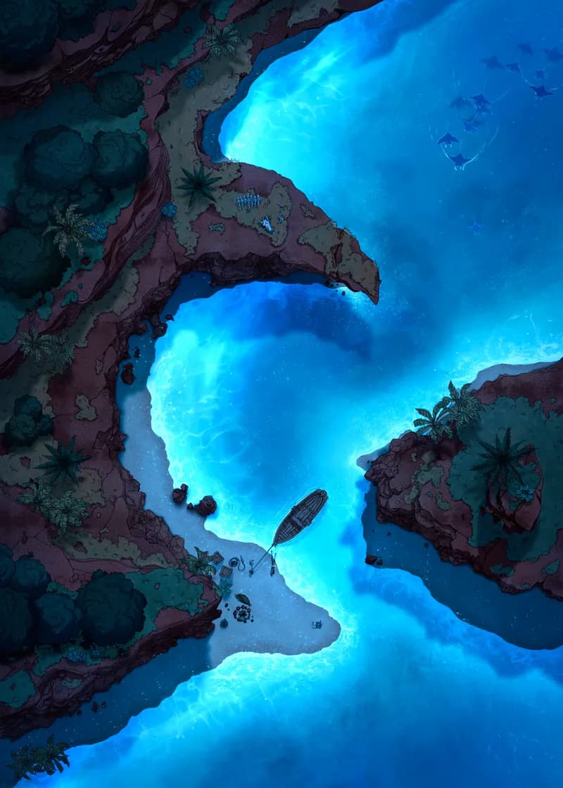 Beachside Cliff map, Arcane Waters variant thumbnail