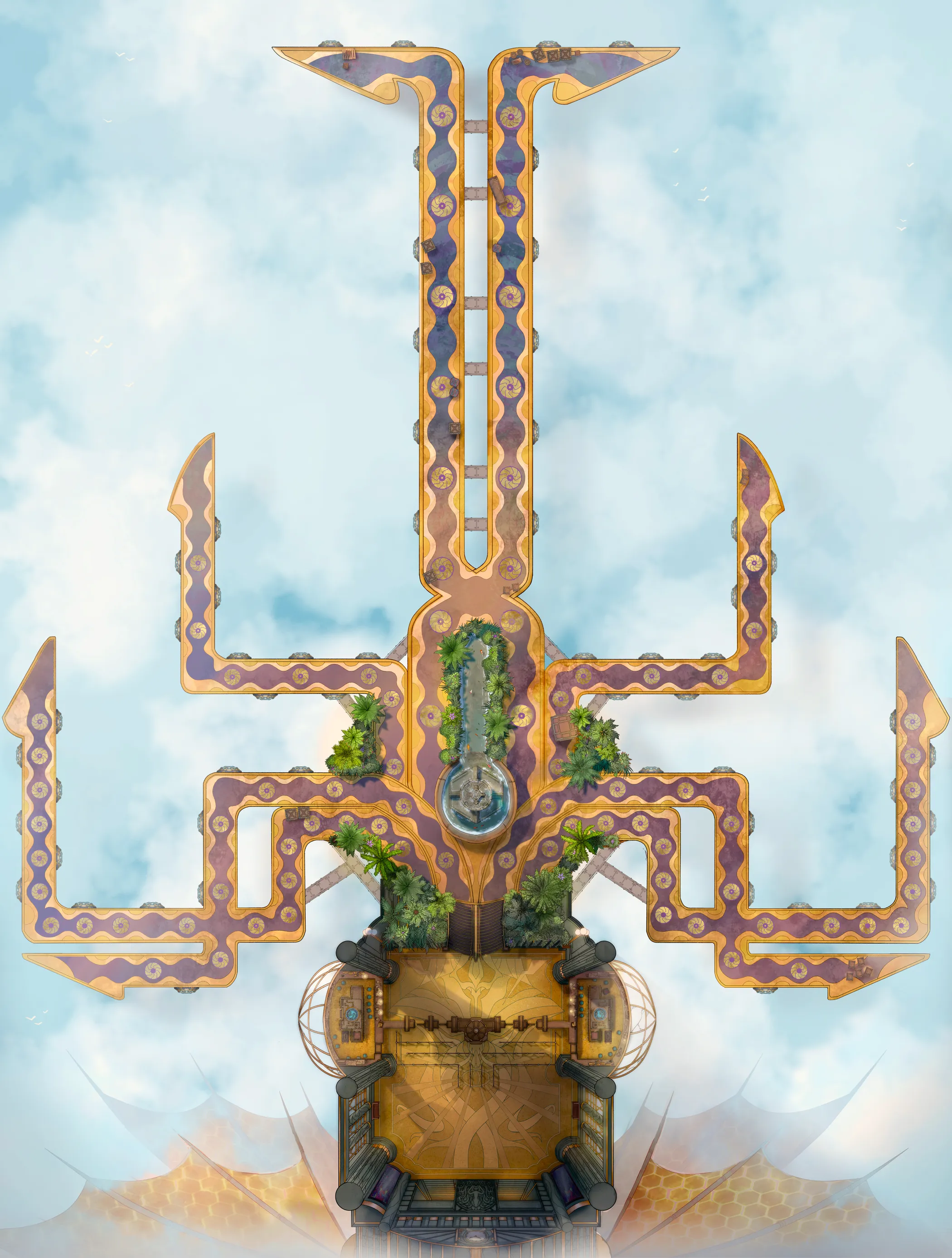 Airship Port map, Gold variant thumbnail