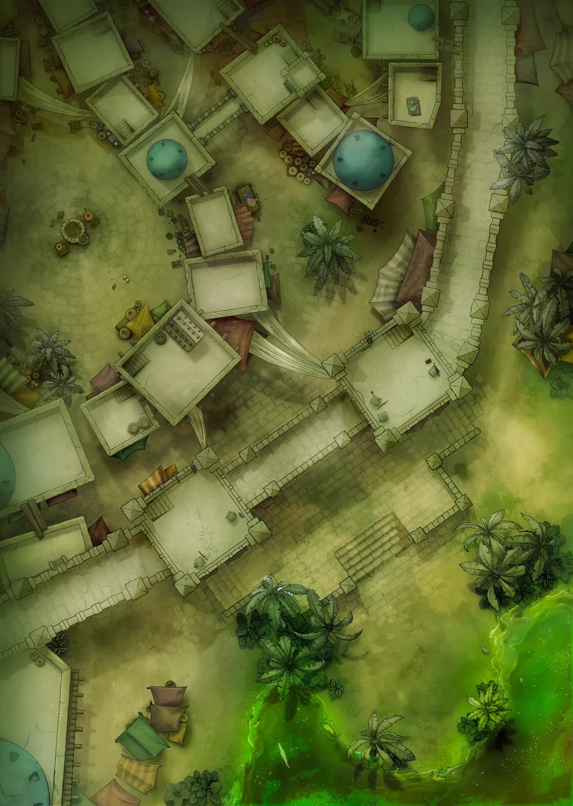 Oasis City map, Deadly Oasis Day variant thumbnail