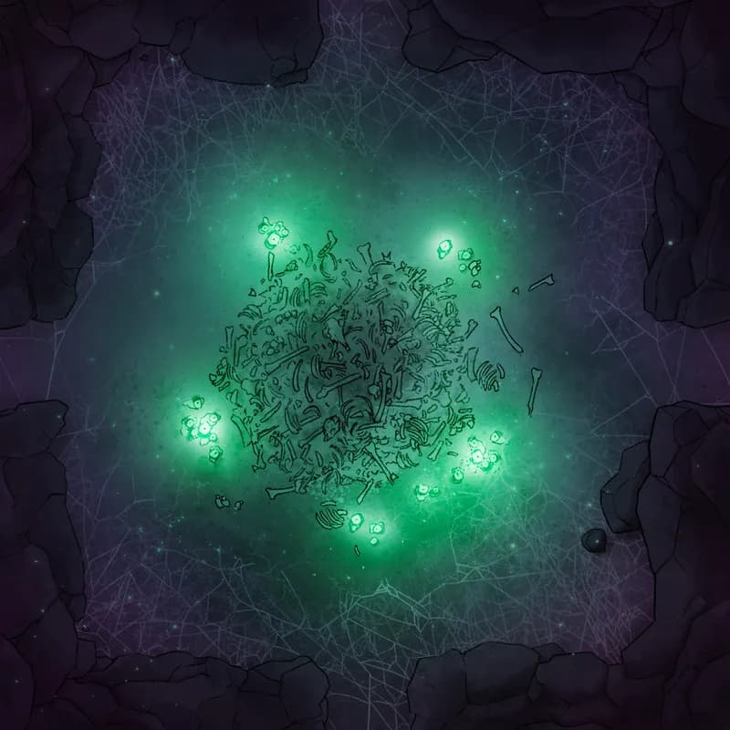 Modular Caves map, Magic Bones Candles variant