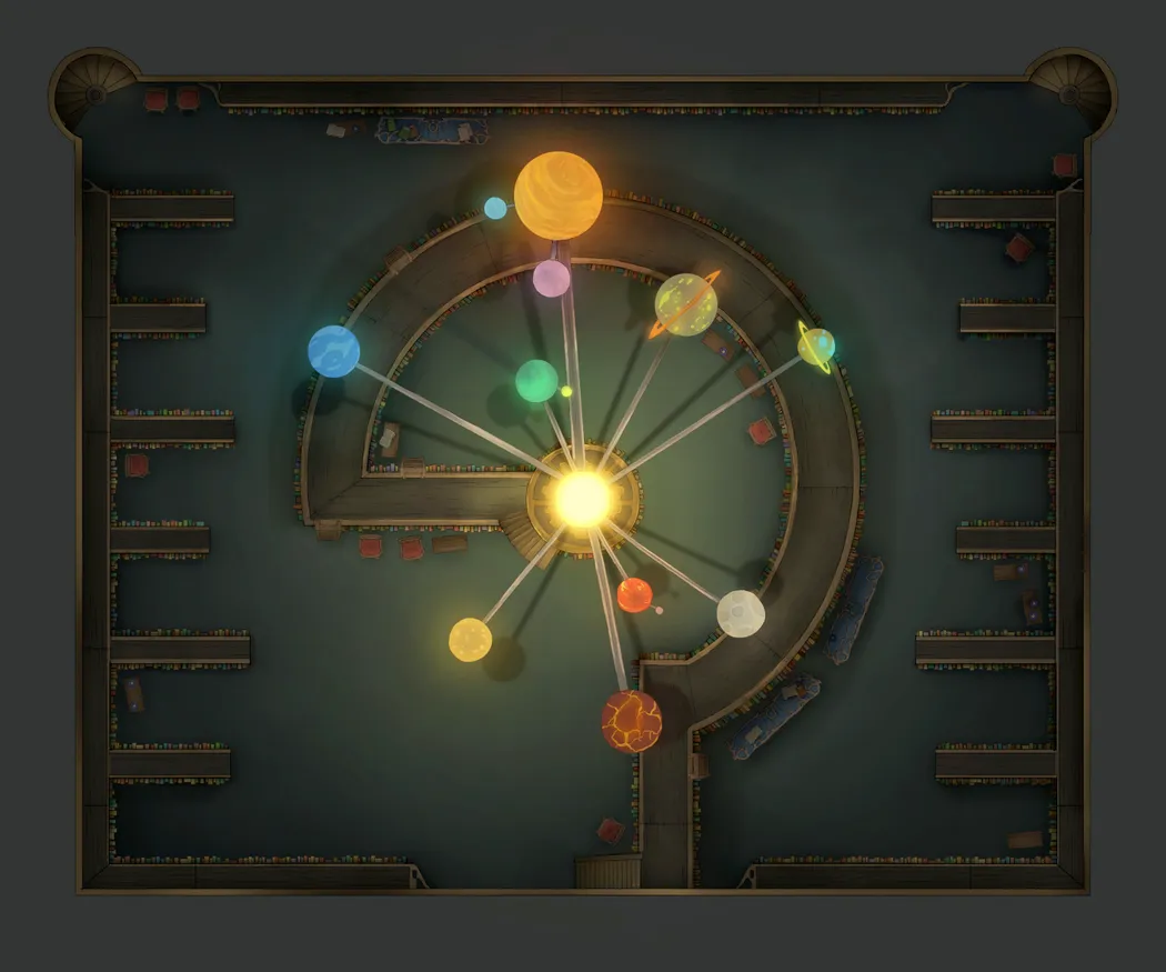 Great Library map, B2 Orrery Day variant thumbnail