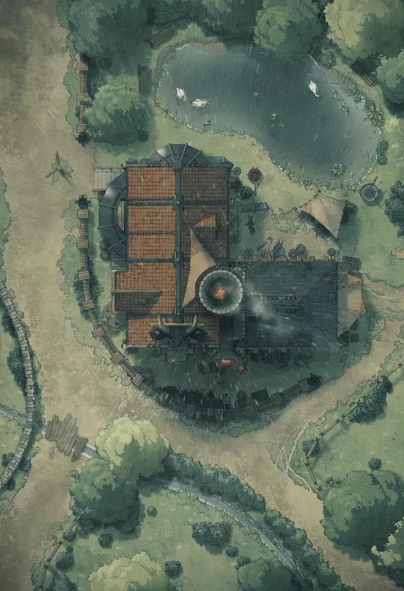 Village Blacksmith map, Rain variant thumbnail