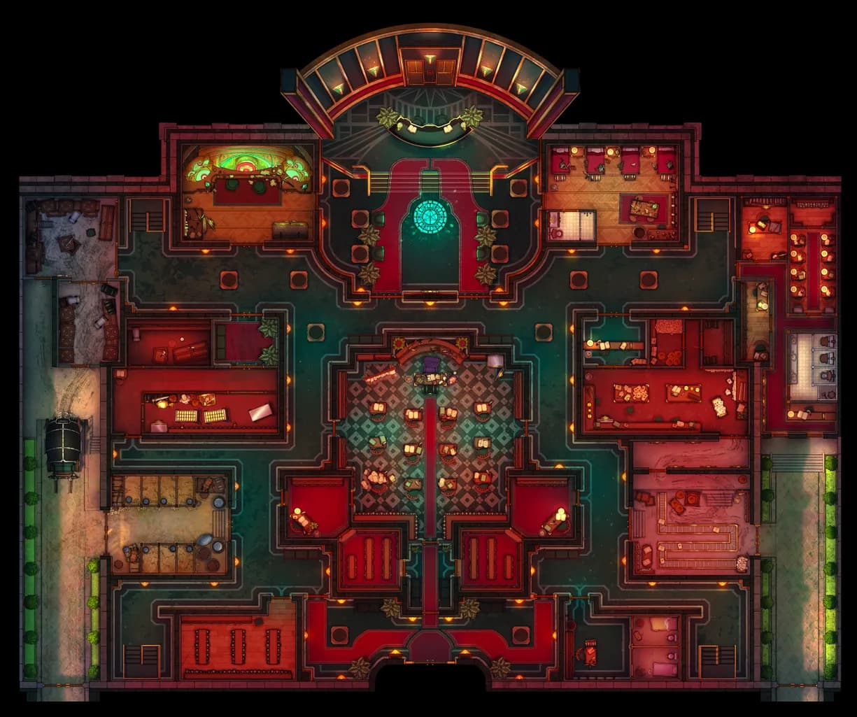 Wizard Bank Interior map, Floor B1 Alarm variant thumbnail