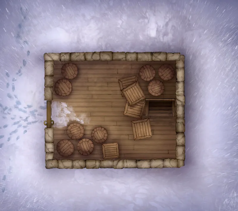 City Streets map, The Old Whiskey Warehouse Ground Snow variant thumbnail
