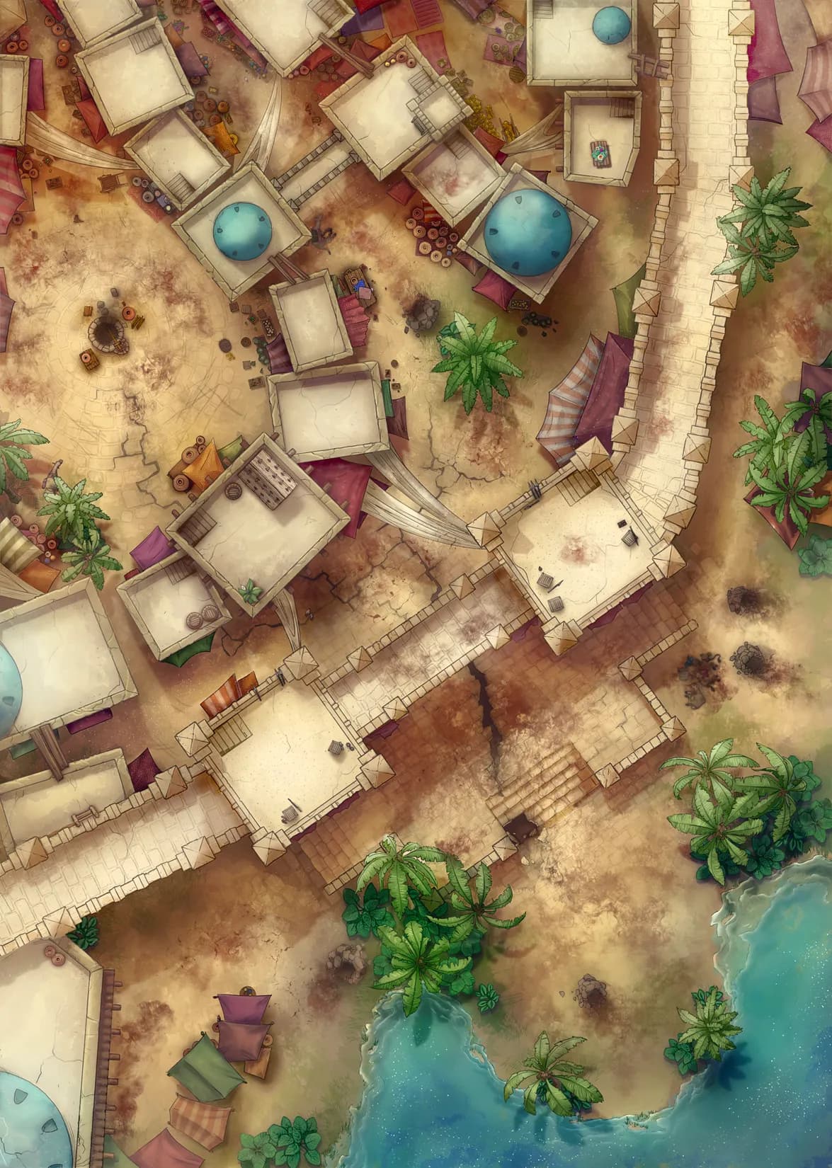 Oasis City map, Invasive Burrows variant thumbnail