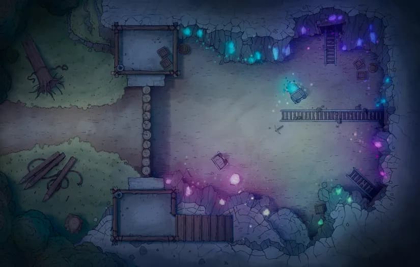 Abandoned Mine Entrance map, Crystal Night variant thumbnail