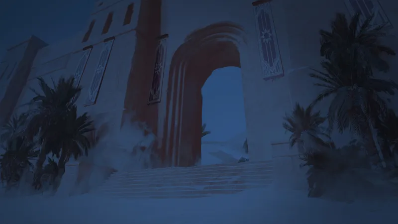 Oasis City map, No City Night variant