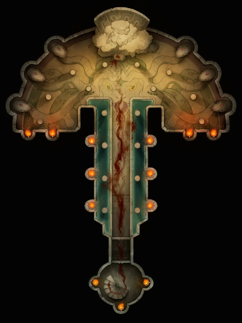 Temple of the Medusa Throne map, Sacrificial variant thumbnail