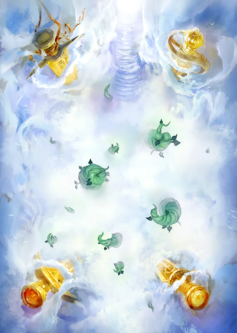 Celestial Realm map, Beanstalk variant