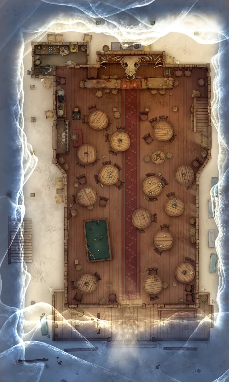 Wild West Saloon map, Ground Floor Time Warp variant thumbnail