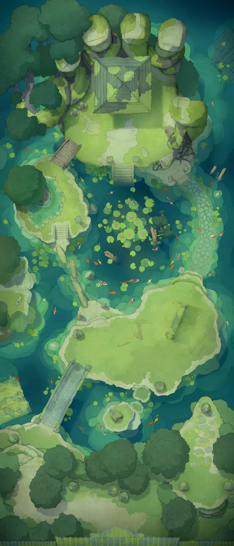 Zen Monastery map, Original Day variant