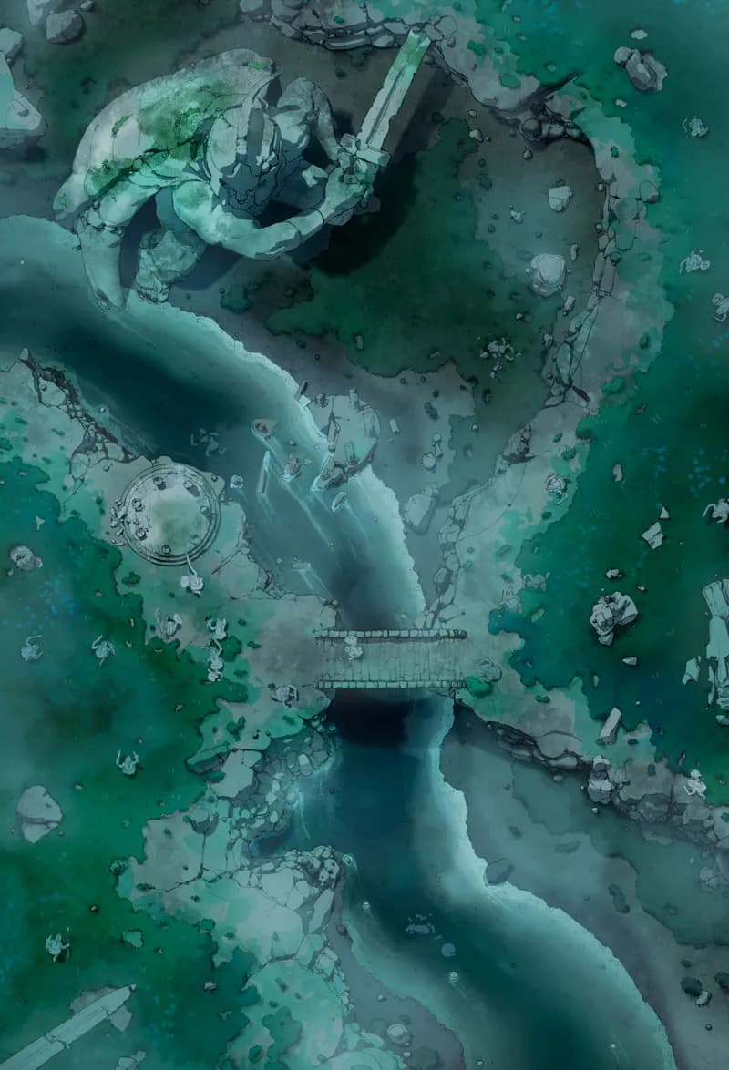 Medusa's Wake map, Dark Cliffs variant thumbnail