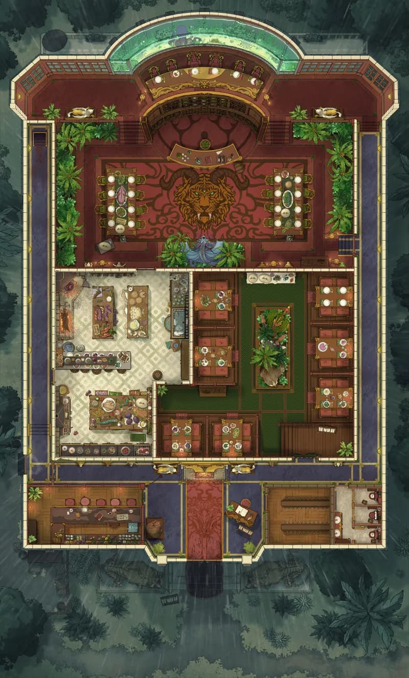 Monster Hunter Restaurant map, Rain variant thumbnail