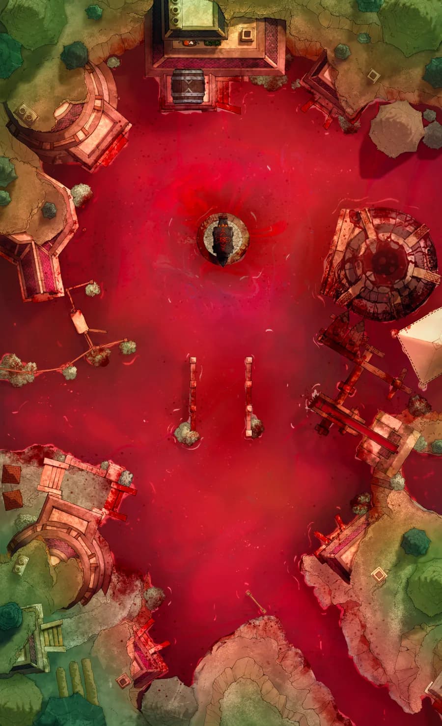 Overground Dwarven City Center map, Bloodlands variant thumbnail