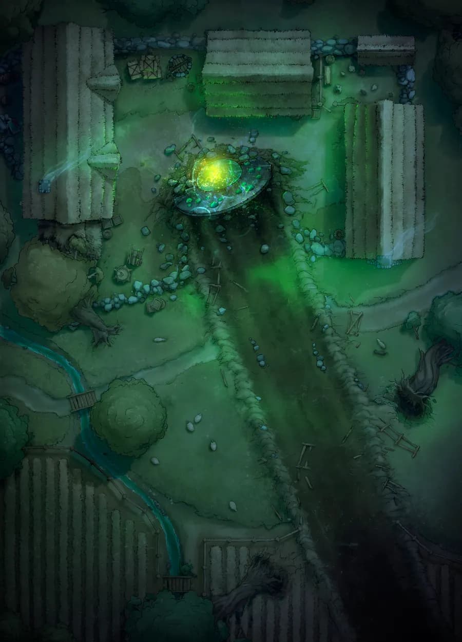 Impact Site map, UFO Alive variant thumbnail