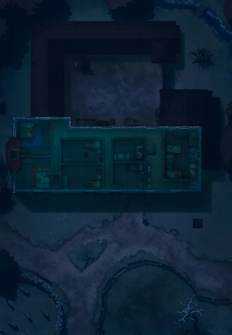 Ages of the Vale: Coaching House map, Upstairs No Ghost variant thumbnail