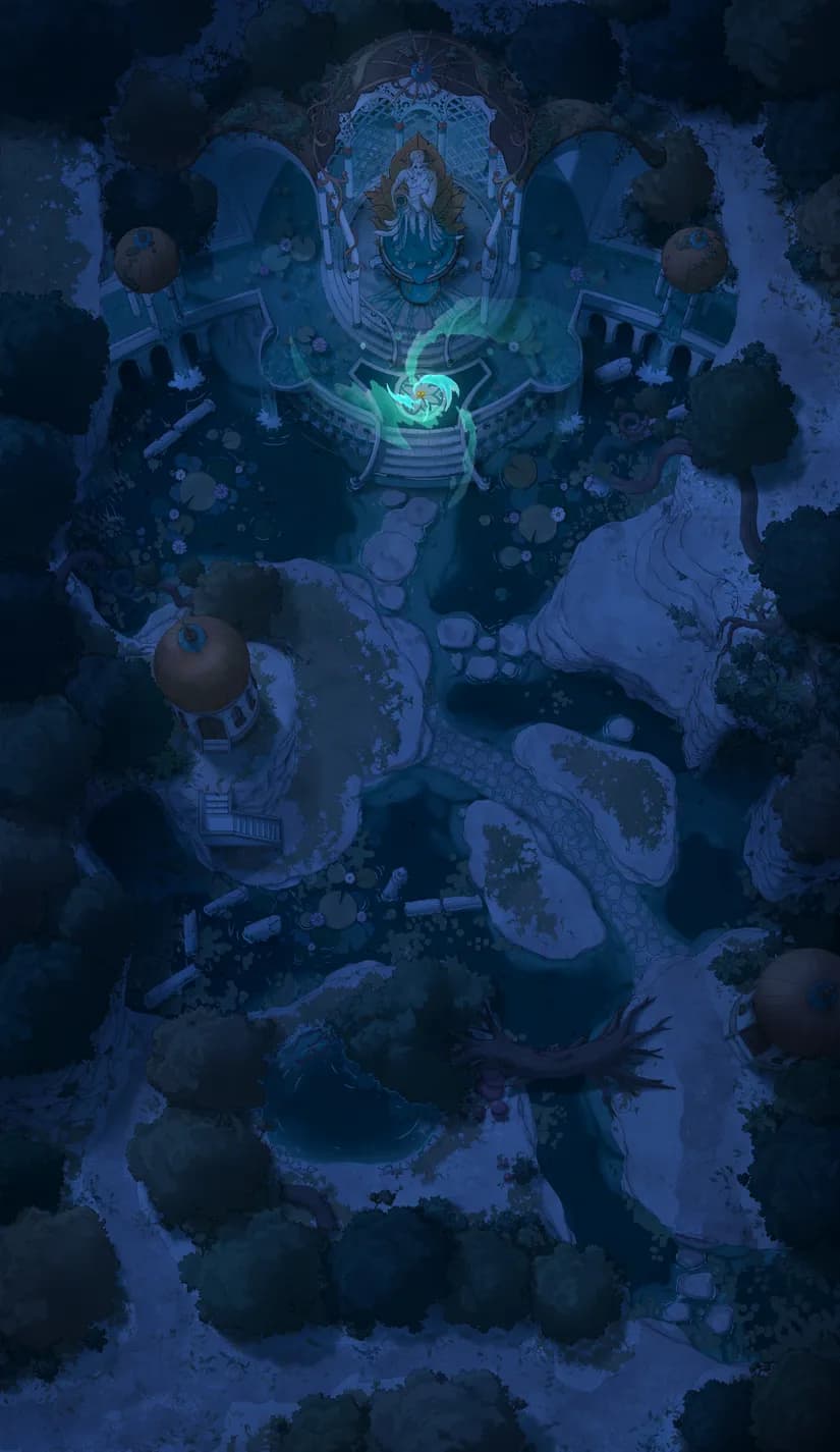 Nymph Fountain map, Sacred Sword Night variant thumbnail