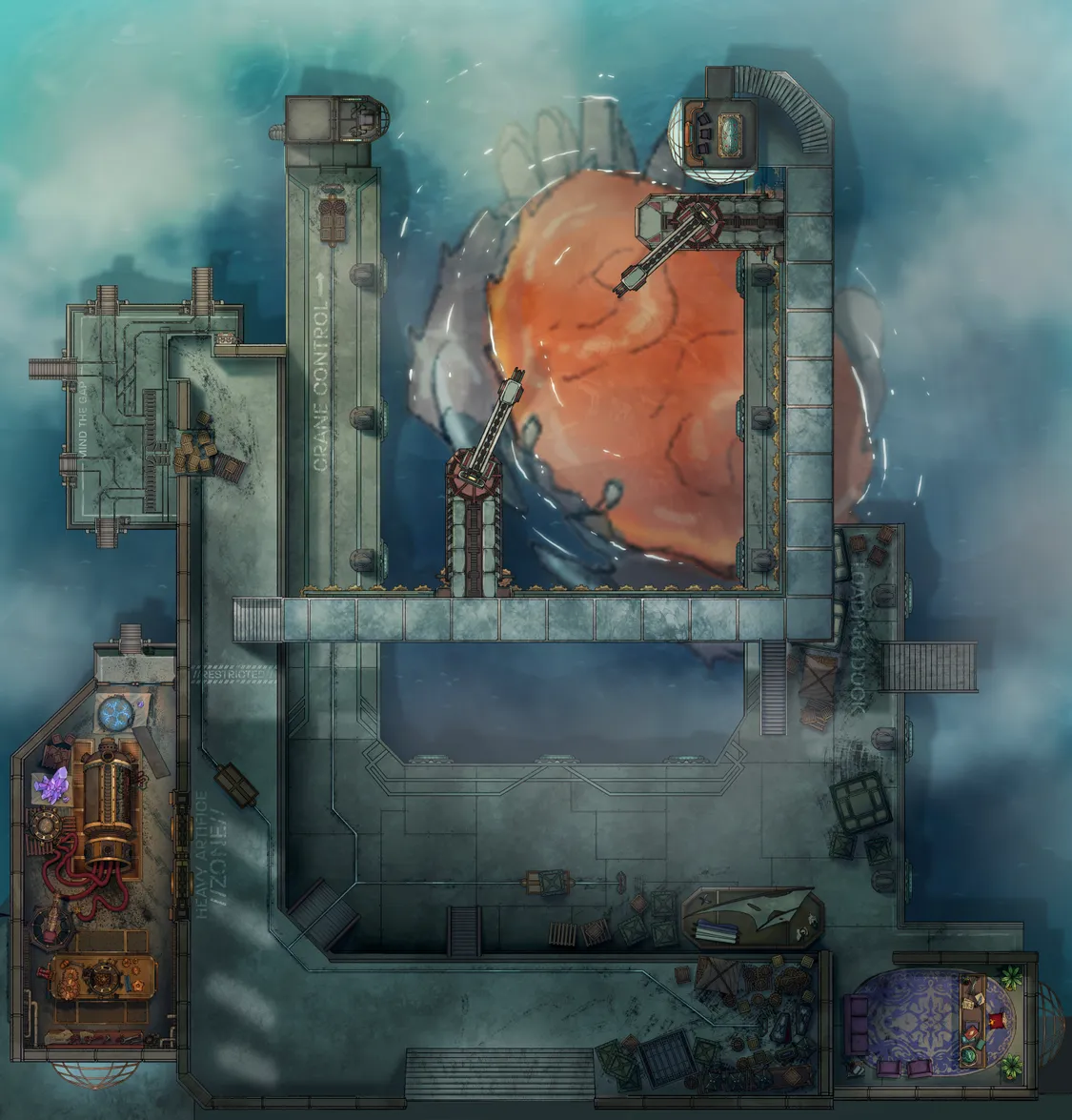 Hangar Bay map, Crab variant thumbnail