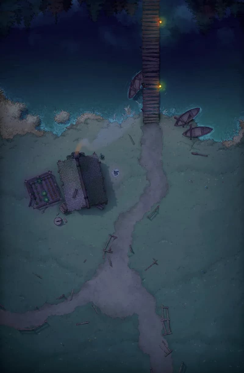 Serene Lakeside map, Bridge Night variant thumbnail