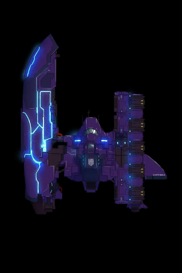 Cassowary map, Ultraviolet Exterior variant
