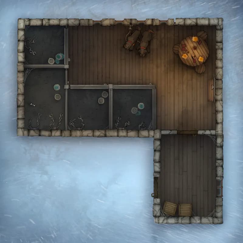 City Streets map, Guard Station Ground Floor Snow variant thumbnail