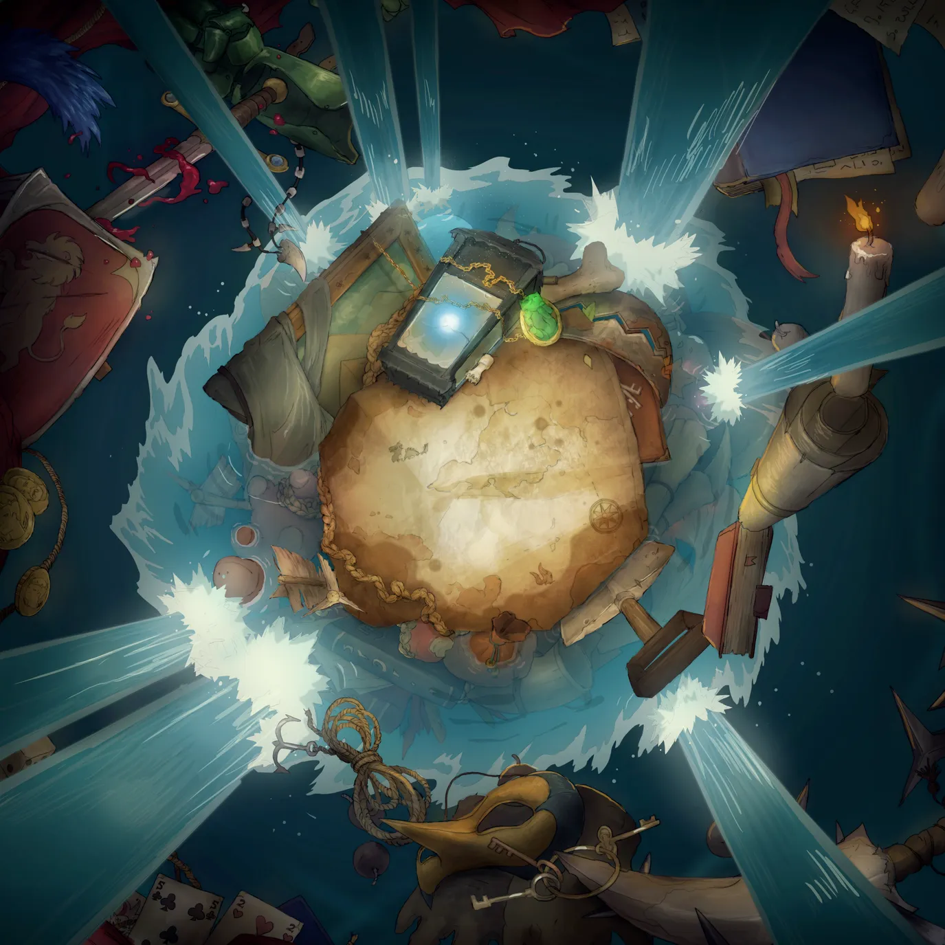 Inside a Bag of Holding map, Flooded variant thumbnail