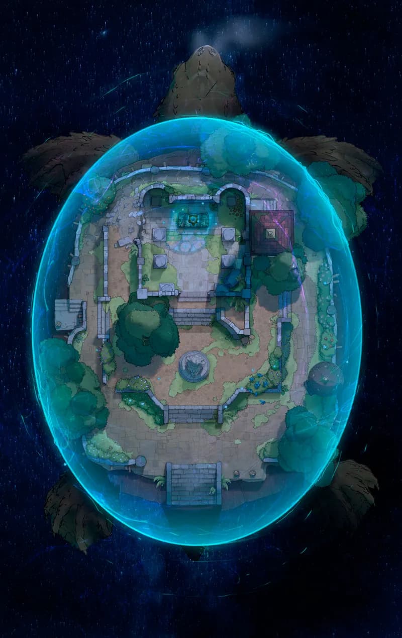 Tutelary Turtle Island map, Astral variant thumbnail