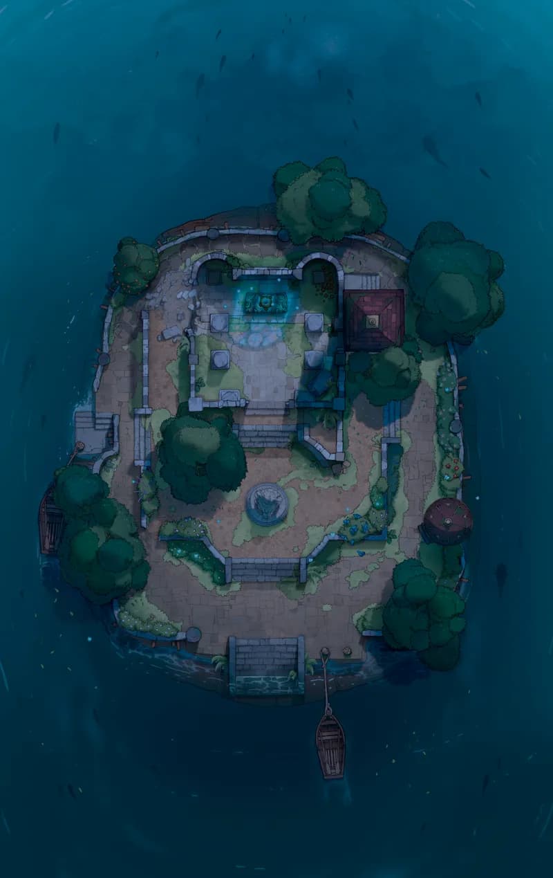 Tutelary Turtle Island map, Shell Night variant thumbnail