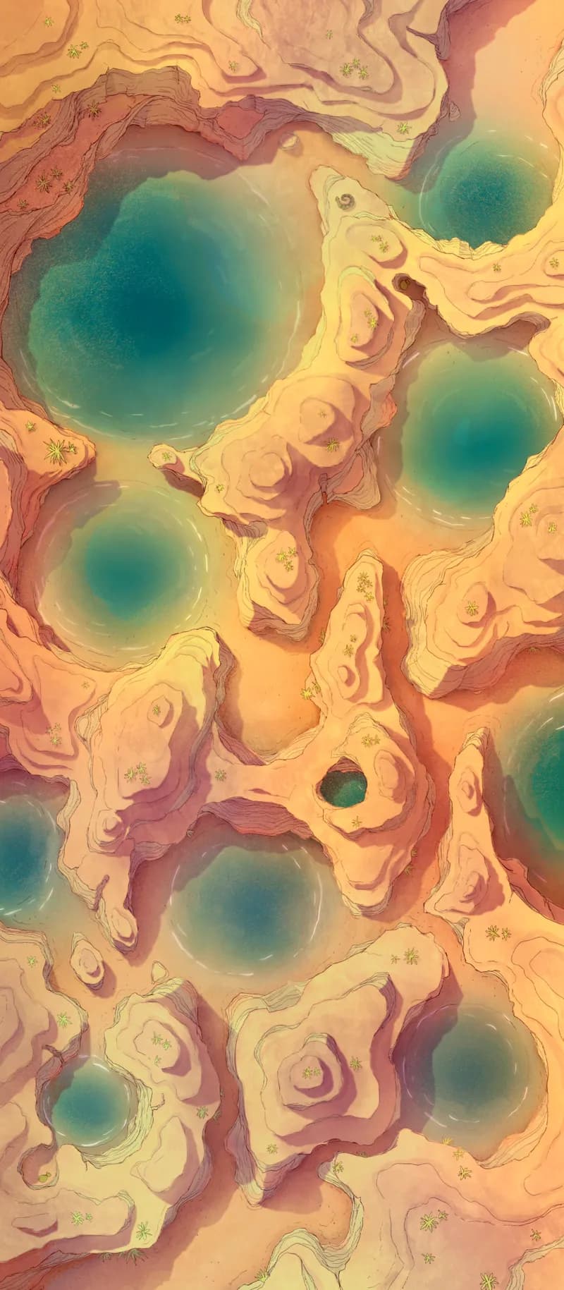 Antlion Canyon map, Oasis Day variant thumbnail