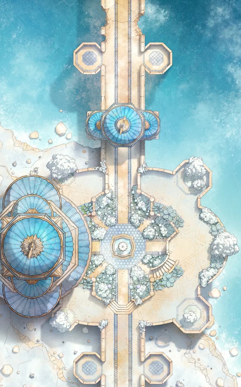 Djinn Gardens map, Winter Frozen Day variant thumbnail