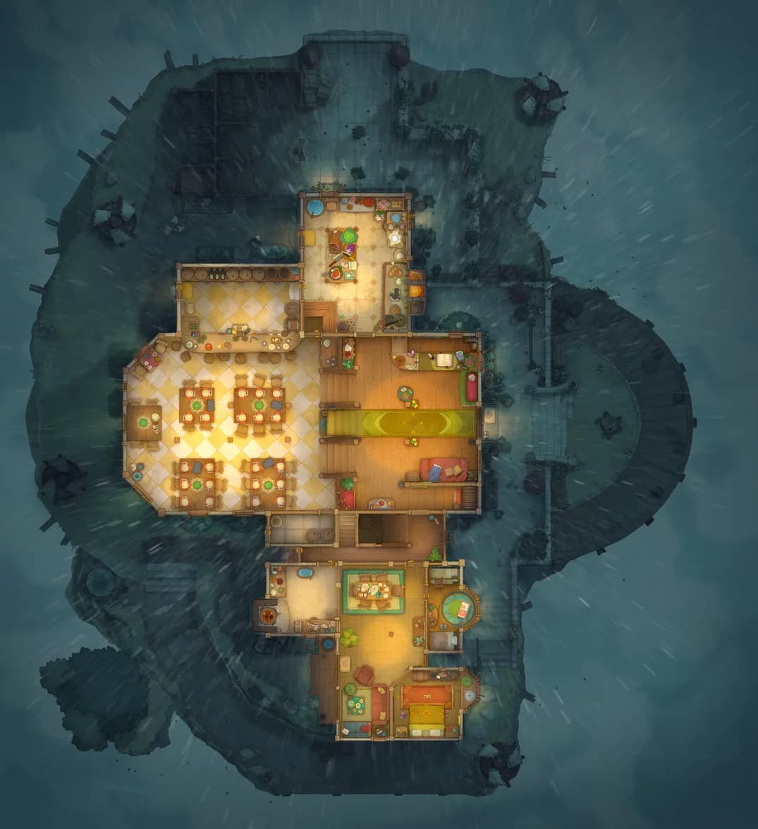 Gryphon Roost Inn map, Rain variant thumbnail