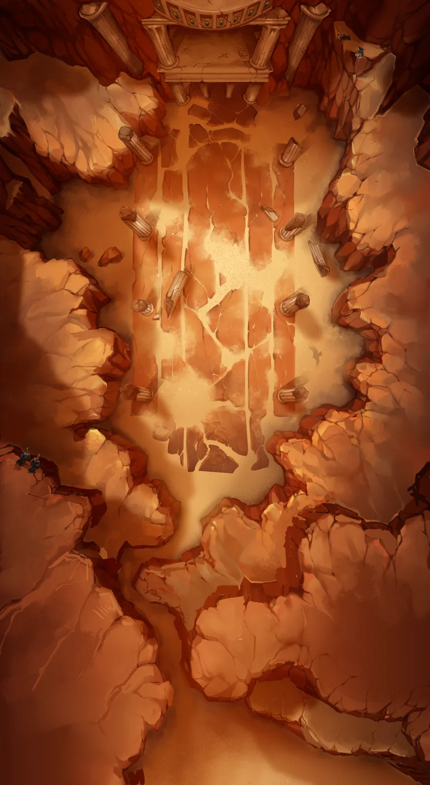 Blue Dragon Lair map, No Sandfalls variant thumbnail