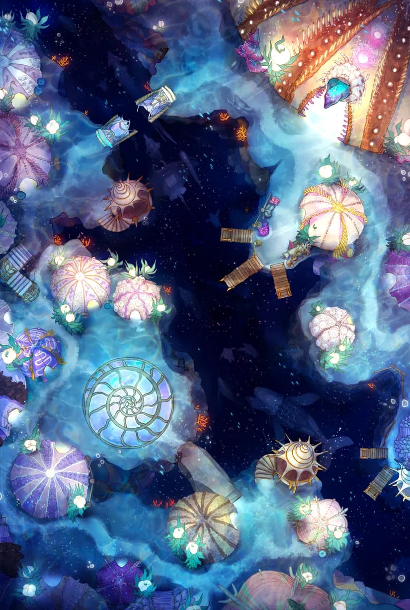 Merfolk Marina map, Broken Bridge variant thumbnail