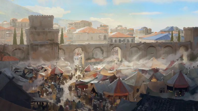 City Marketplace map, No Castle Day Crowd variant