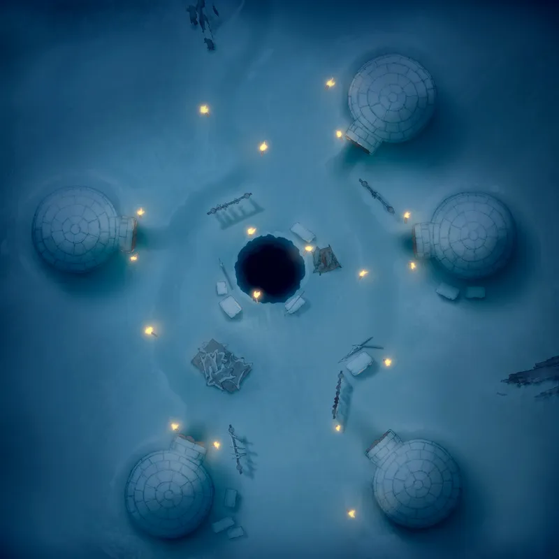 Remote Ice Village map, Original Night variant thumbnail