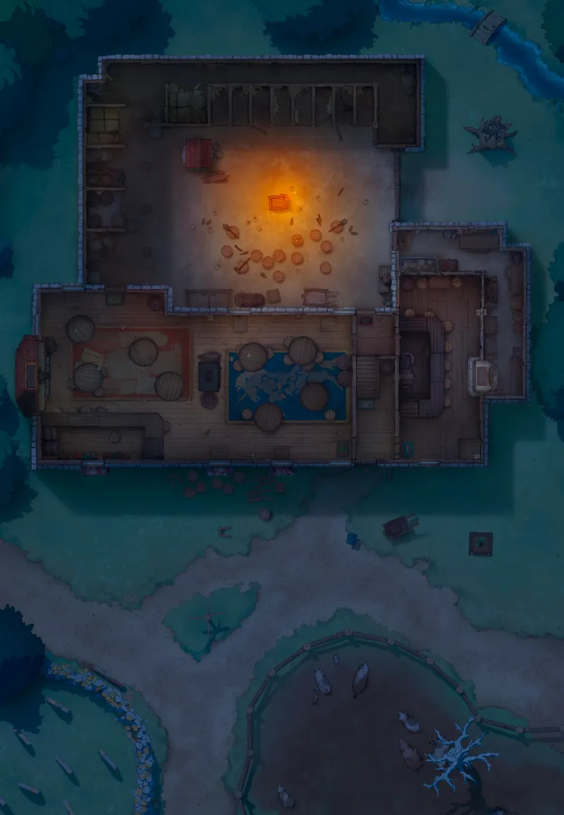Ages of the Vale: Coaching House map, Indoors Workers Revolt Night variant thumbnail