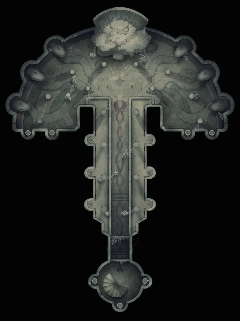 Temple of the Medusa Throne map, Abandoned variant thumbnail