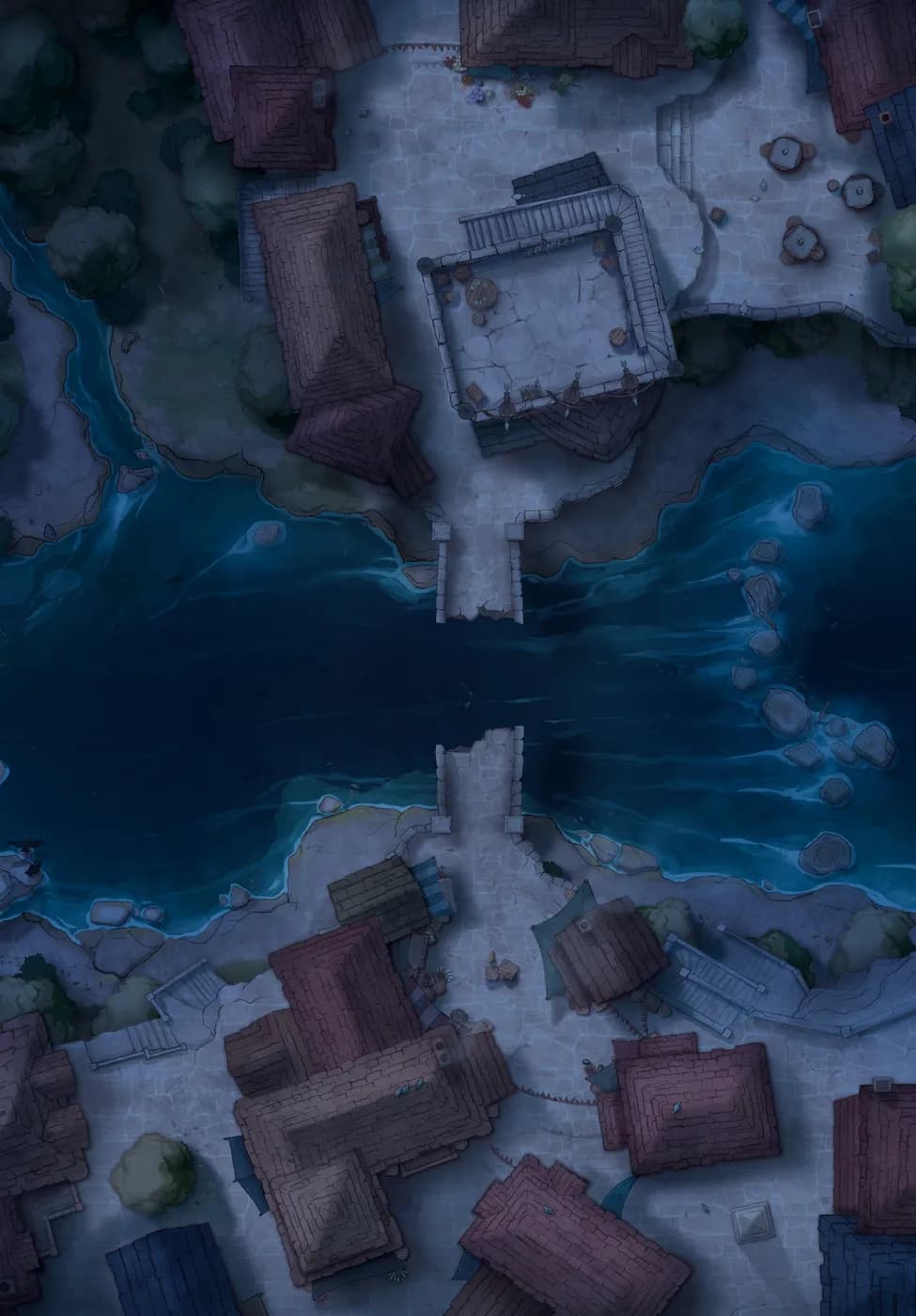 Bridge Town map, Bridge Broken Night variant thumbnail