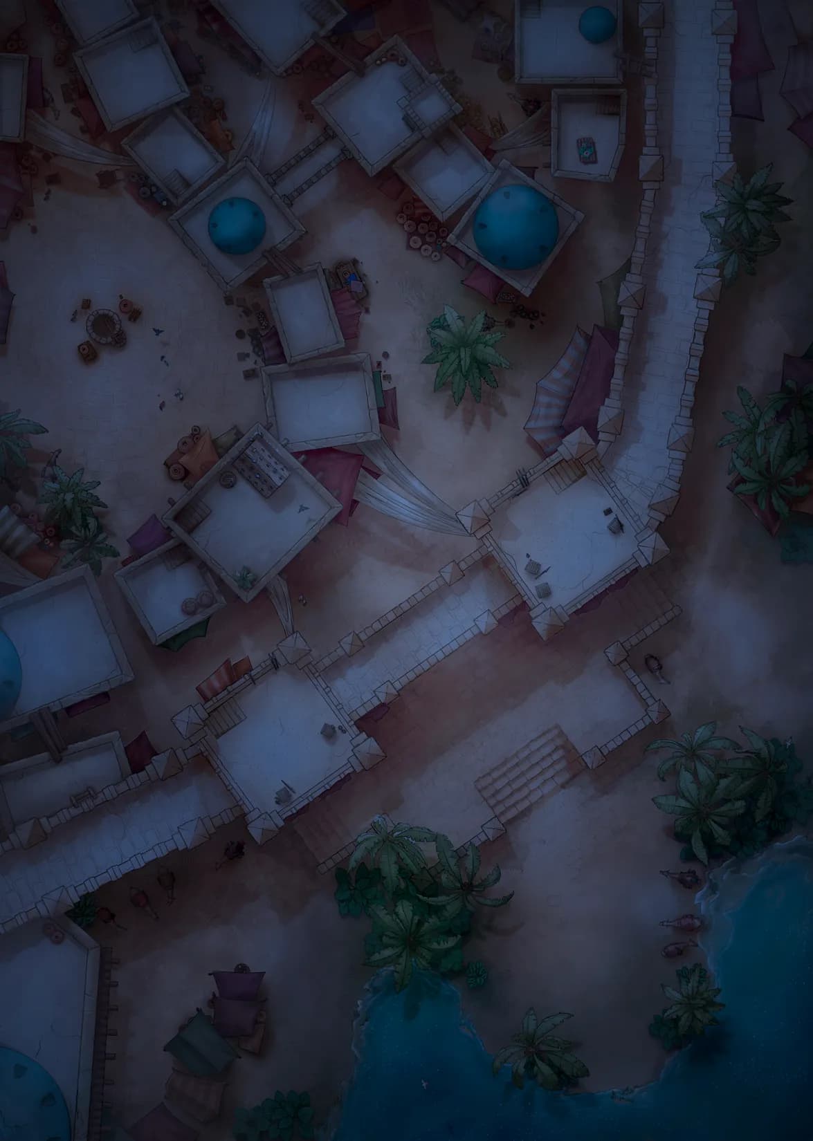 Oasis City map, Original Night variant thumbnail
